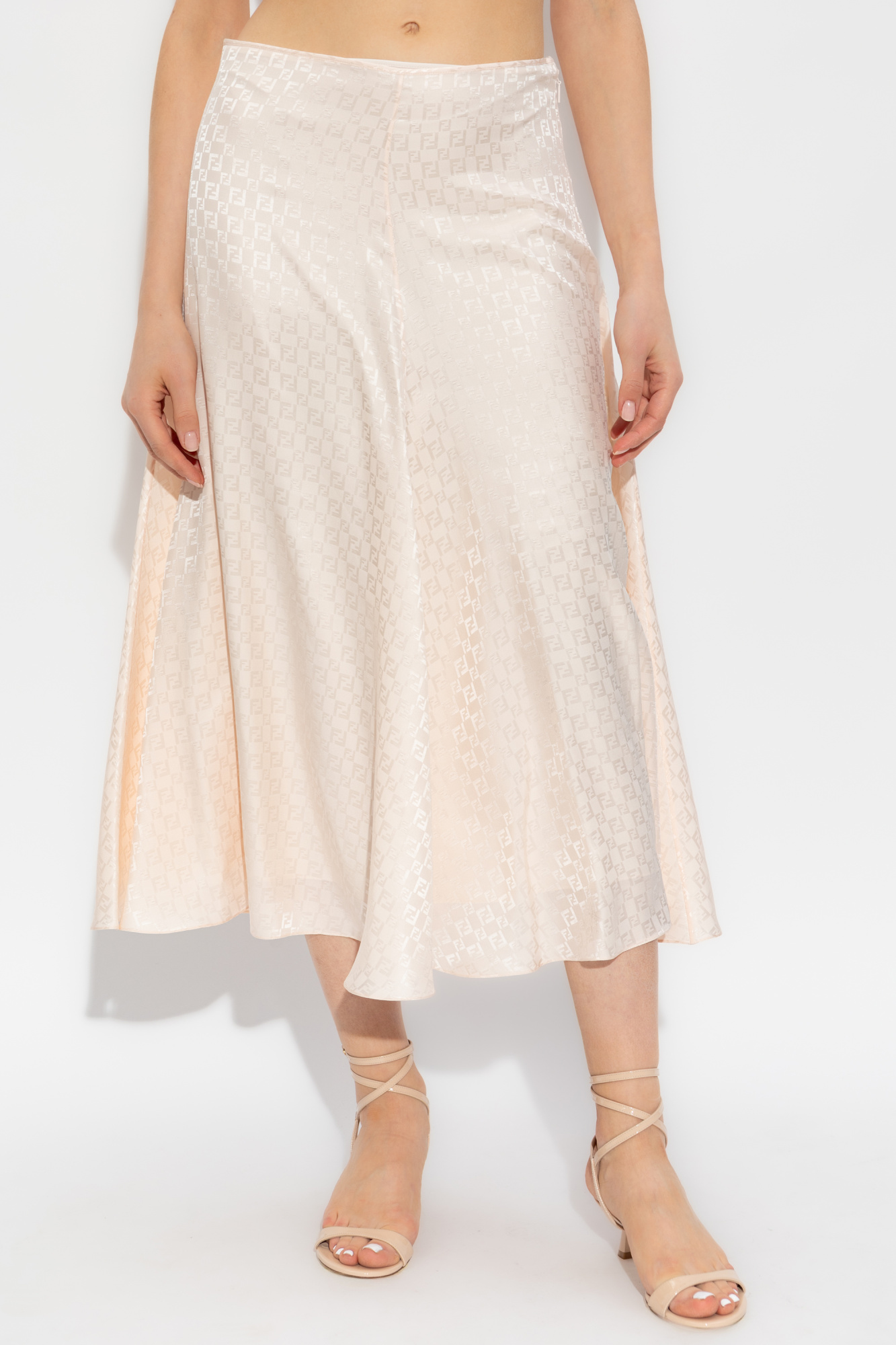 スカート FENDI BEIGE SILK SKIRT Fendi Silk skirt | Women's Clothing | Vitkac
